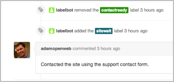 Github last comment Screenshot